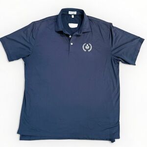Peter Millar Gladiator Project Summer Comfort Golf Polo Shirt Navy Large
